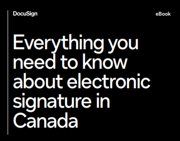 Everything you need to know about electronic signature in Canada