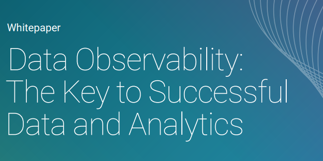 Data Observability: The Key to Successful Data and Analytics